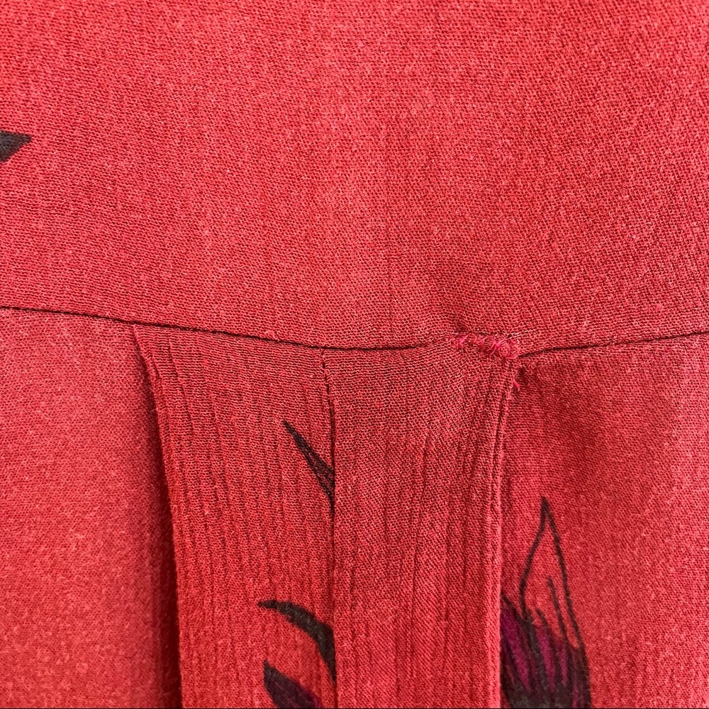 Free People Tree Swing Dress in Scarlet Combo S - Picture 10 of 11